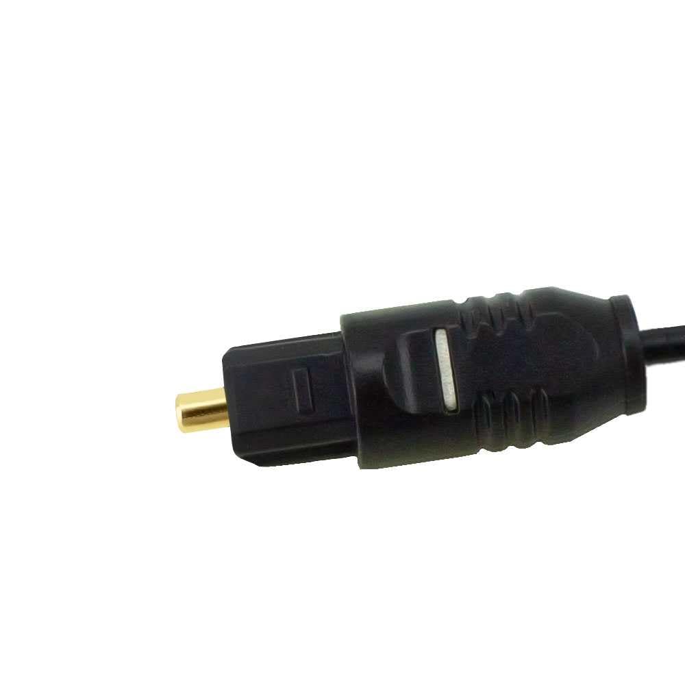 OcioDual Optyczny kabel Toslink 3 m światłowód Optic Fiber Audio LWL SPDIF M/M czarny do TV Optical Audio Cable kabel audio