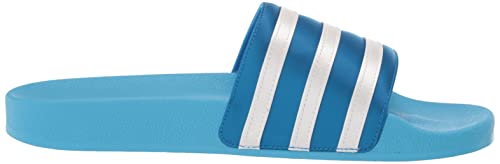 Adidas Originals Women's Adilette Slides Sandal, Sky Rush/White/Blue Rush, 6 #TOP5