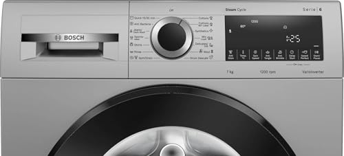 Image of Bosch 7 kg 5 Star 1200 rpm Series 4 Front Load washing machine (2024 Model, WGA1220SIN Silver)