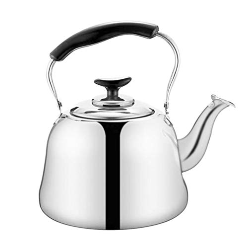 Chaleira de aço inoxidável Cabilock com apito para apito, panela de chá, cabo antiquente e apito fer