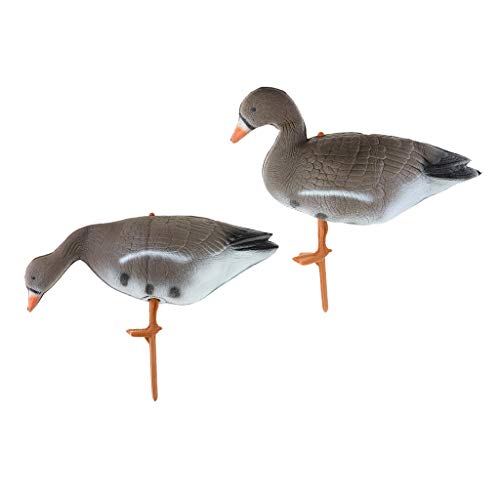 YIJU 2Pcs Simulação Espuma Goose Hunting Decoy Decoys Decoys Decoys Sentries