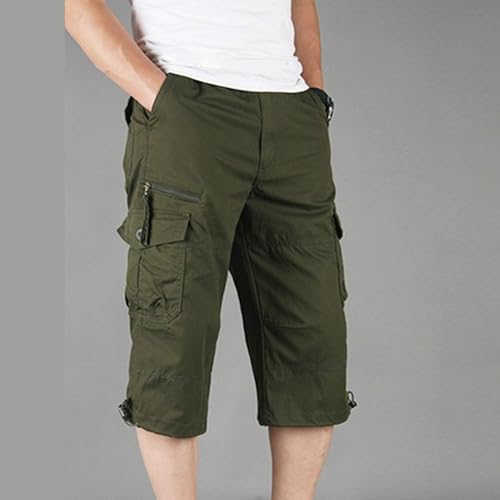 Shorts casual cargo deportivos de algodón para hombre miniatura 7