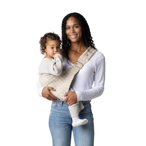 Mab Monarch Toddler Sling Carrier Ergonomic Hip Carry Support for Toddlers Adjustable and Breathable Sling for Easy Up/Down & Comfortable Holding (1645 lbs Houndstooth)