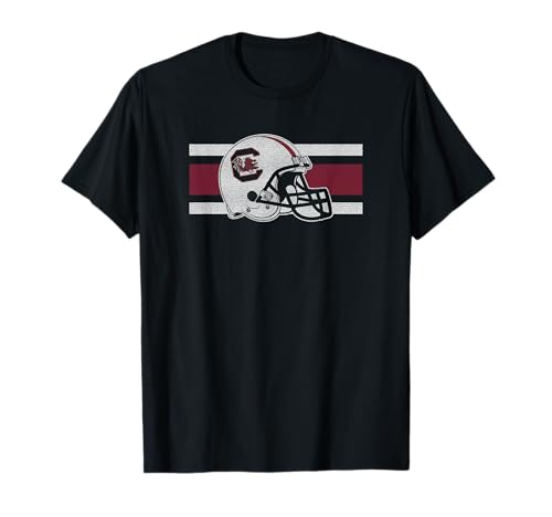 South Carolina Gamecocks Football Retro Helmet Black T-Shirt