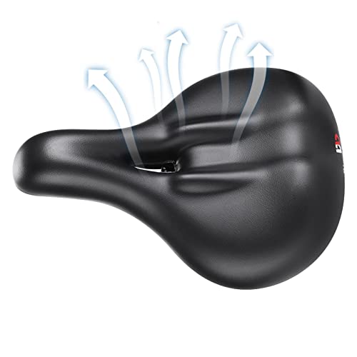 Asiento de bicicleta Ximan,Cojín de ángulo ajustable | Cómodo asiento de bicicleta para hombres y mujeres con espuma viscoelástica que absorbe los golpes