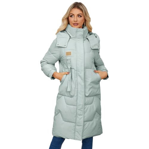 Manteau Puffer Long Hiver Femme pour Balades Hivernales Veste Rembourrée Confort
