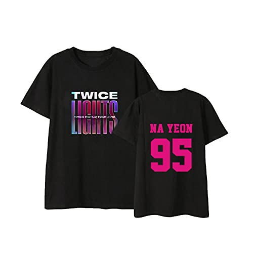 Twice KPOP Twice Camiseta T-Shirt Casual Manga Corta DAHYUN Mina TZUYU NA YEON JIHYO...