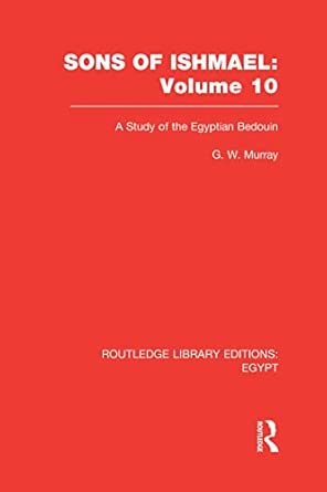 Sons of Ishmael (RLE Egypt): A Study of the Egyptian Bedouin: 10 book cover