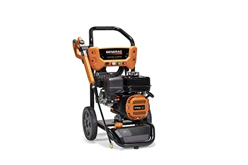 Generac 8899 3100 PSI 2.4 GPM Gas Powered Residential Pressure Washer - Ergonomic PowerDial Spray Gun with Quick Change Tips - Effortlessly Cleans Cars, Decks, Driveways and More - CARB Compliant - Thumbnail 3