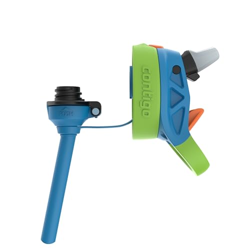 Image of Contigo Autospout Kids Water Bottle, 14oz, Pack of 1, Blue Poppy Squishies