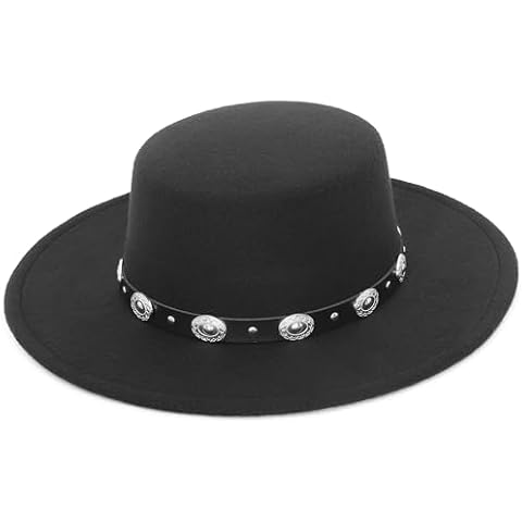 GEMVIE Womens Vintage Wide Brim Fedora Hat Cover