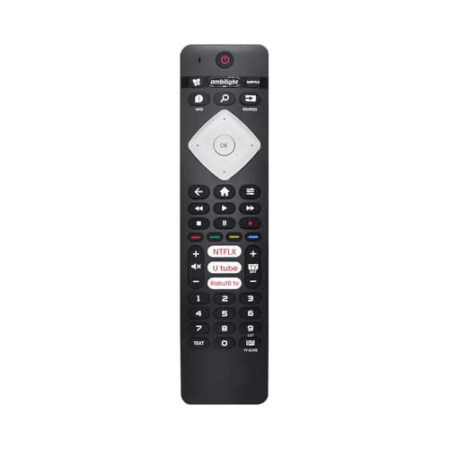 Image of Compatible with Philips Tv Remote Original Suitable for Smart Android 4K Television with Hotkeys Like Netflix YouTube Rakuten TV and Ambilight
