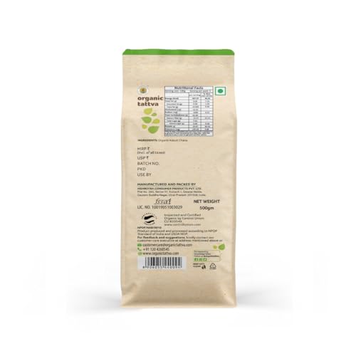 Image of Organic Tattva Kabuli Chana | Premium Whole Chickpeas for Daily Cooking | Smooth Texture and Mild Aroma | Kabuli Chana 500g Pack