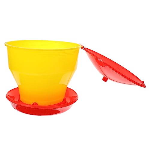 SEWOART Geflügel Futterautomat Kunststoff-hühnerfutterautomat Automatischer Futterspender Für Hühner