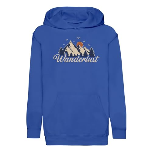 Sweat à Capuche Enfant Foret et Nature Solution Anti-Froid pour Voyage en Montagne