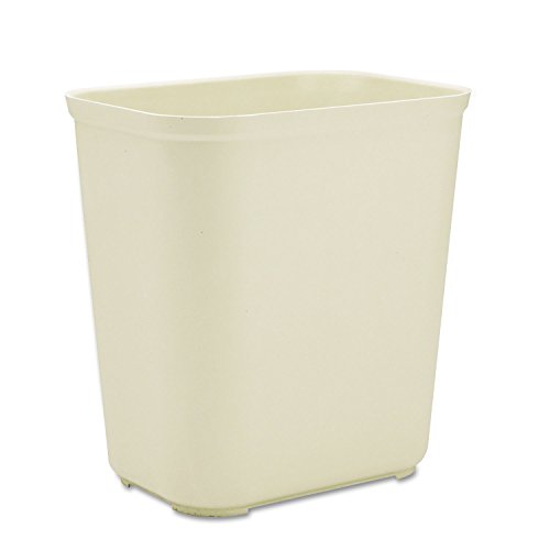 Image of Rubbermaid Commercial Products Fire Resistant Wastebasket 7GAL /28 QT Beige for Hospitals /Schools /Hotels /Offices