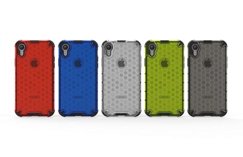 Image of Glasgow Back Case Cover for Apple iPhone XR Shockproof Military Grade Mobile Case Back Cover - Transparent