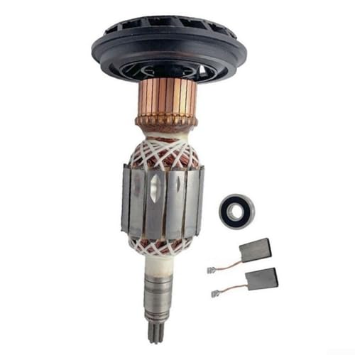 Marco de rotor de anclaje, con rodamientos de 1 pieza, 2 cepillos de carbono, para Bosch para GBH11DE para GSH11E 1614011072