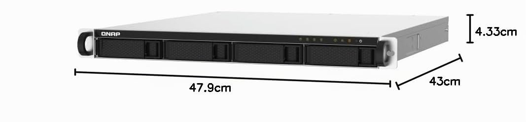 Qnap TS-432pxU-Rp - Server Nas - 4 Alloggiamenti - Rack