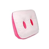 Orthopädisches Sitzkissen aus Memory-Schaum, ergonomisches Sitzknochenentlastungskissen für den unteren Rücken, Hüfte und Oberschenkel, ideal für Zuhause, Büro und Auto, Rosa