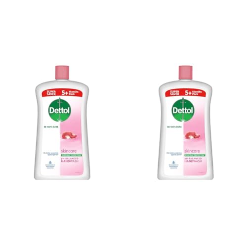 Image of Dettol Liquid Handwash Bottle - Skincare Hand Wash- 900ml | pH Balanced | 10x Better Germ Protection (Pack of 2)