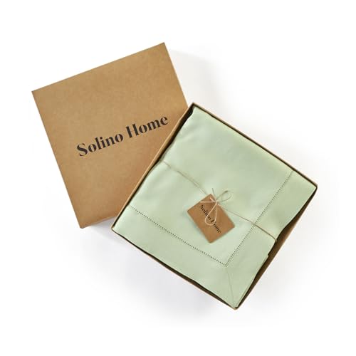 Solino-Home-Light-Green-Linen-Tablecloth-60-x-144-Inch-Classic-Hemstitch-100-Pure-Linen-Easter-Tablecloth-for-Rectangle-Tables-Machine-Washable-Table-Cloth-for-Mothers-Day-Wedding-Parties Solino Home Light Green Linen Tablecloth 60 x 144 Inch Classic Hemstitch 100 Pure Linen Easter Tablecloth for Rectangle Tables Machine Washable Table Cloth for Mothers Day Wedding Parties