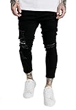 drop crotch jeans g star  Sik Silk Herren Jeans Ultra Drop Crotch Denims SS-16976 Black, Größe:M