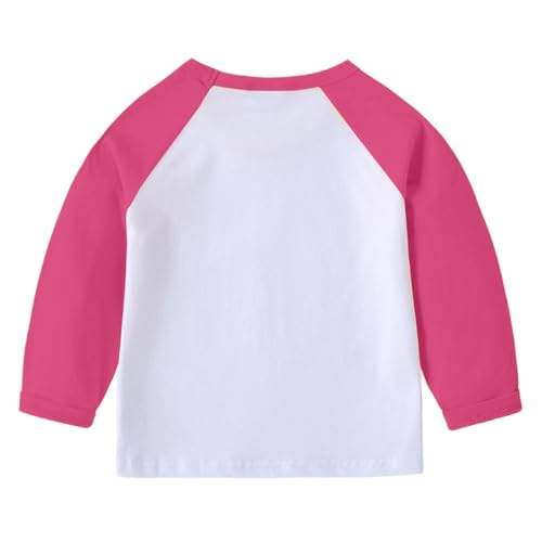 Kids Long Sleeve Undershirt Boys Girls 𝗖olor Block Cotton Crewneck Lightweight Solid Tops Comfy Soft Fall Clothes3