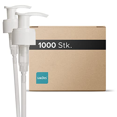 LinkDes® Dosierpumpe 1000 Stück., 28/410 für 500ml, Pumpspender, Dosierspender, Seife, Shampoo, Desinfektionsgel Cover