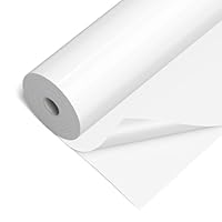 LIKCUT Permanent Vinyl 12\" x 50ft, Glossy White Adhesive Vinyl Roll for Cricut & Silhouette Cameo Cutting Machine, Ideal for Brithday & Party Home Decor, DIY Mug & Ceramic