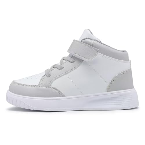 Image of Kids Sneakers Boys Running Shoes Girls High Top Casual Lightweight Classic Adjustable Strap Sneakers