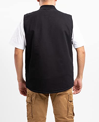 ThCreasa Mens Sherpa Fleece Lined Vest Sleeveless Zip Up Winter Outdoor Travel Fishing Vest Jacket4