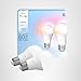 Philips Hue Essential Smart LED A19 Bulb, White and Color Ambiance, E26 Base, 8.8W, 2200K-6500K, 800 Lumens, Dimmable, Works with Alexa, Google, and Apple Home, 2-Pack