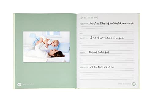 Pearhead 87104 Baby Memory Book And Clean-Touch Ink Pad, Baby Girl Or Baby Boy Journal, Baby Milestone Photo Album thumb #5