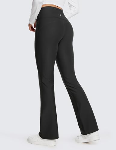 CRZ YOGA Womens Fleece Lined Flare Leggings 31" Bootcut Yoga Pants Tummy Control Winter Thermal Warm Soft Casual Lounge2