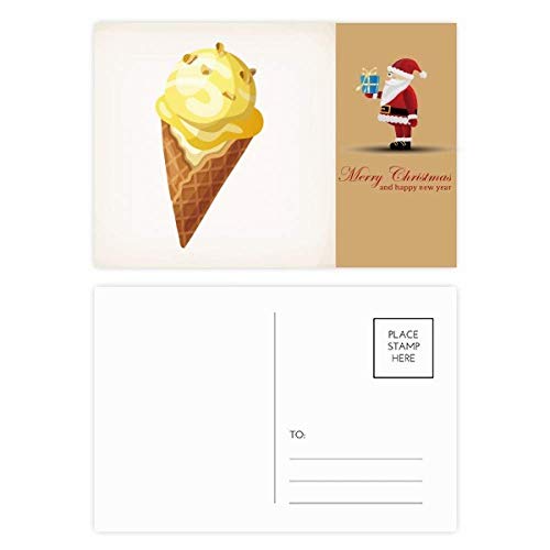 Cartes postales crème glacée jaune lot de 20 correspondance papeterie été