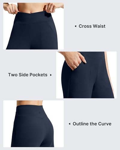 Image of G4Free Evergoing Athletic Shorts for Women with Pockets 6 inch /14 inch Cross Waist