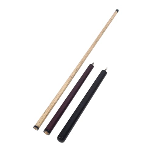 Taco de billar madera 3 piezas 4.6 ft punta 14 mm miniatura 1