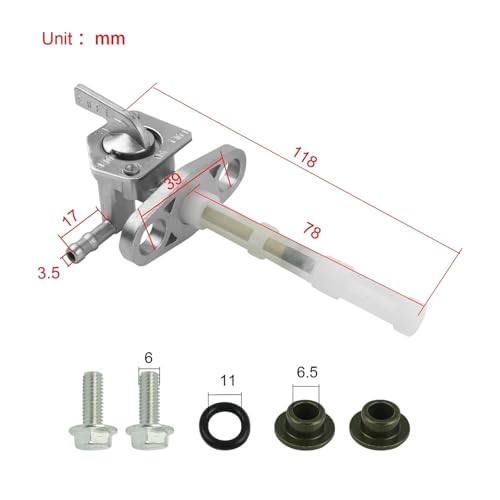 Bomba de interruptor de grifo de purga XR400R compatible con pieza 16950-KCY-671 2