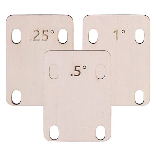 Guitar Neck Plate Shims: 3 Pack Guitar Neck Shims Electric Guitar Neck Plate, Guitar Neck Rest 0.25°, 0.5°, 1° Degree Guitar Shims, For Guitar And Bass Repair #TOP19