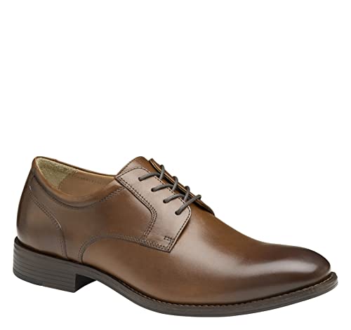 Johnston & Murphy Lewis Plain Toe Tan Full Grain 9 M (D)