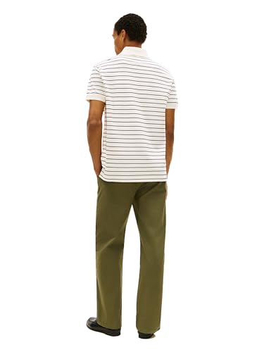 Image of Tommy Hilfiger Men's Short Sleeve Polo Shirts in Classic Fit with Stretch and Organic Pique Cotton