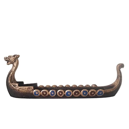 Incensário vareta viking canoa porta incenso.