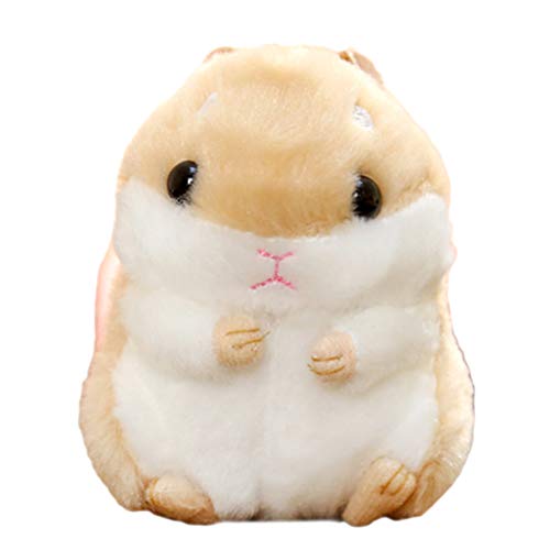 Preisvergleich Produktbild Süßer Plüsch Hamster Puppe Schlüsselanhänger, Creamon Süßer Plüsch Hamster Puppe Schlüsselanhänger Kuscheltiere Schlüsselanhänger Charm Handtasche Anhänger braun