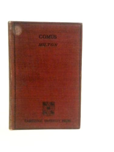 John Milton Comus B000VS6GAO Book Cover