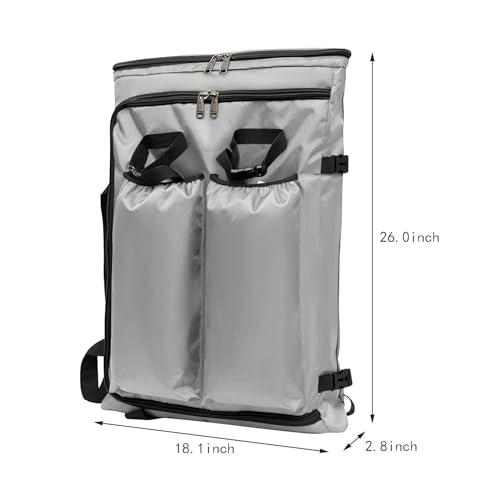 Image of Art Portfolio Carry Bag 4K Oxford Artist Backpack Adjustable Shoulder Bag Tote Artist Portfolios Case Water-Resistant Drawing Board Bag for Art Supplies Storage Transport Traveling, 26 x 18 Inch