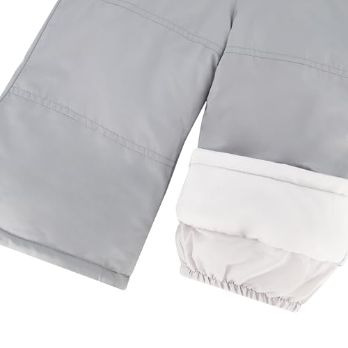 Image of Jessica Simpson Girls' Two-piece Insulated Winter Snowsuit With Hooded Jacket and Ski Bib Overalls