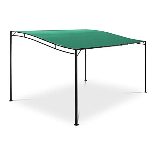 Uniprodo Uni_Gazebo_3X4G Anbaupavillon 3 x 4 m dunkelgrün 2,50 m hoch...