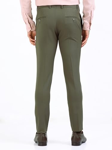 Image of Mc Henry Men's Techno Flex 2inch-Waist Expandable Wrinkle Free Slim Fit 4 Way Lycra for Elite and Luxurious Formal /Casual Trousers