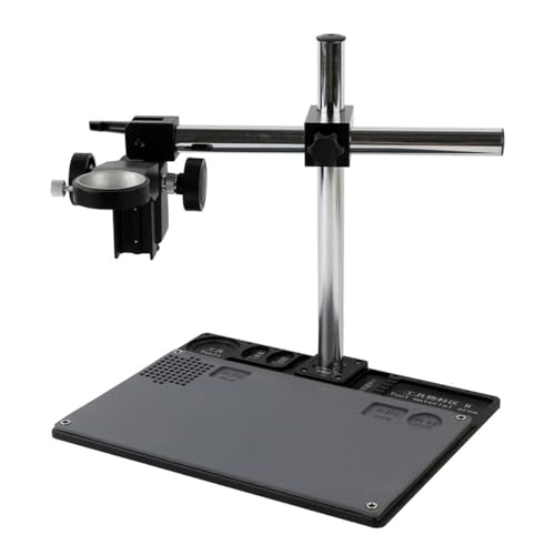 顕微鏡観察 三眼実体顕微鏡カメラ工業用調節可能なブーム金属作業スタンド + 50 ミリメートル 76 ミリメートル焦点ホルダー + 多軸アーム(50mm Stand-01)